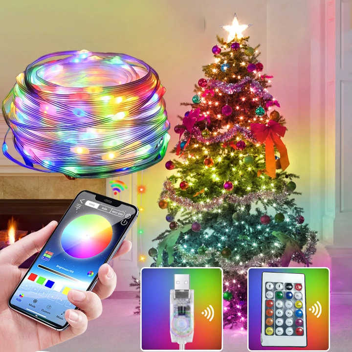 LUCES INTELIGENTES RGB CON APP NAVIDEÑO🎁 ENVIO GRATISSS